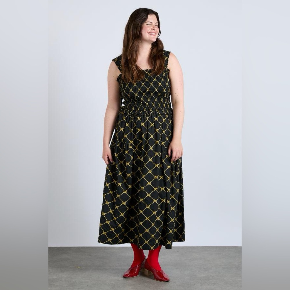 Damson Madder Tish Midi Dress size 6 (uk10)